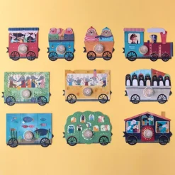 Puzles para aprender a contar tren (10) - Londji