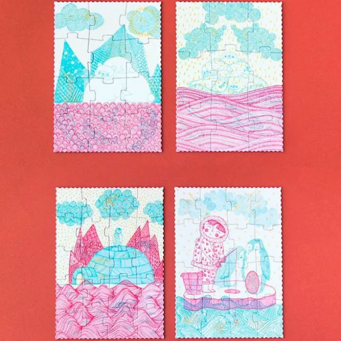 Puzles progresivos con lupa Iglú Dans L'igloo (4) - Londji