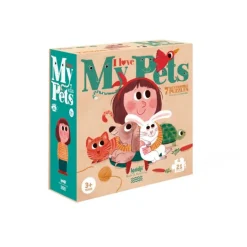 Puzles reversibles mascotas I love my pets 3 piezas (7) - Londji