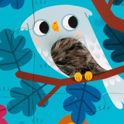 Puzle táctil con texturas Animales del bosque 20 piezas - Janod