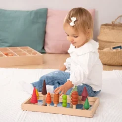 Árboles de madera de colores (10) - TickiT