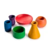 Recipientes de madera de colores Pots (6) - Grapat