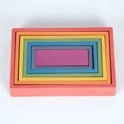 Rectángulos de madera de colores (7)- TickiT