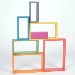 Rectángulos de madera de colores (7)- TickiT