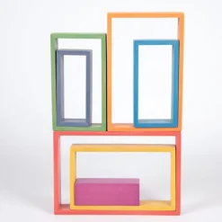 Rectángulos de madera de colores (7)- TickiT