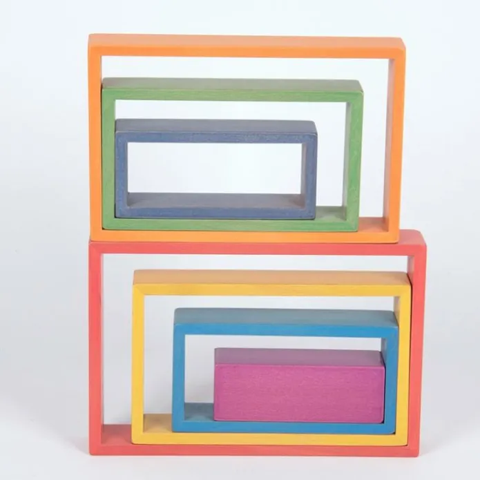 Rectángulos de madera de colores (7)- TickiT