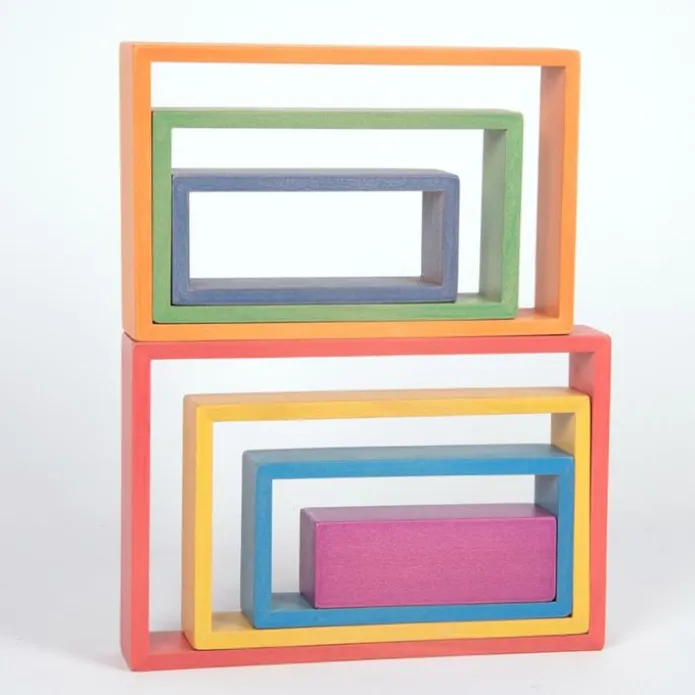 Rectángulos de madera de colores (7)- TickiT