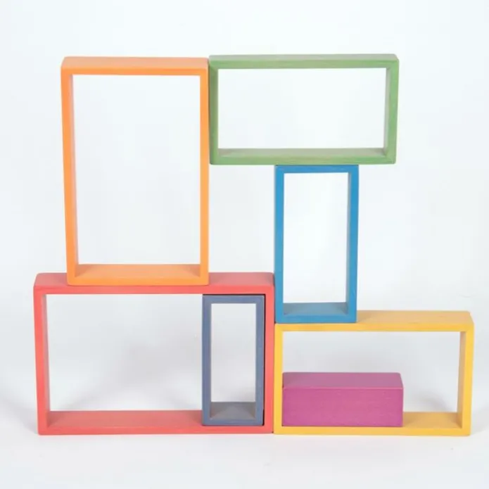 Rectángulos de madera de colores (7)- TickiT