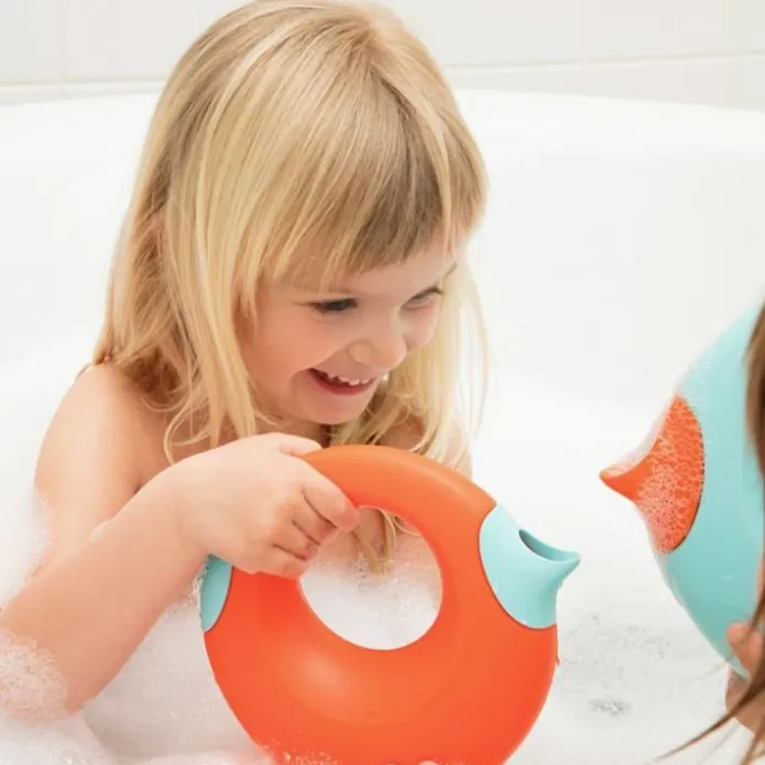 Regadera Cana pequeña azul y amarilla - Quut