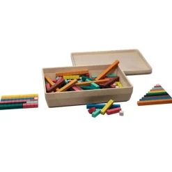 Regletas cuisenaire de madera en caja (126) - Wissner