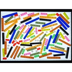 Regletas cuisenaire translúcidas (100) - Sumando Momentos