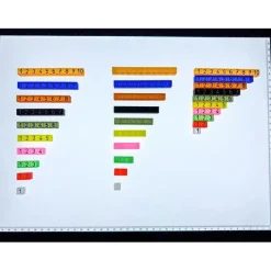 Regletas cuisenaire translúcidas (100) - Sumando Momentos