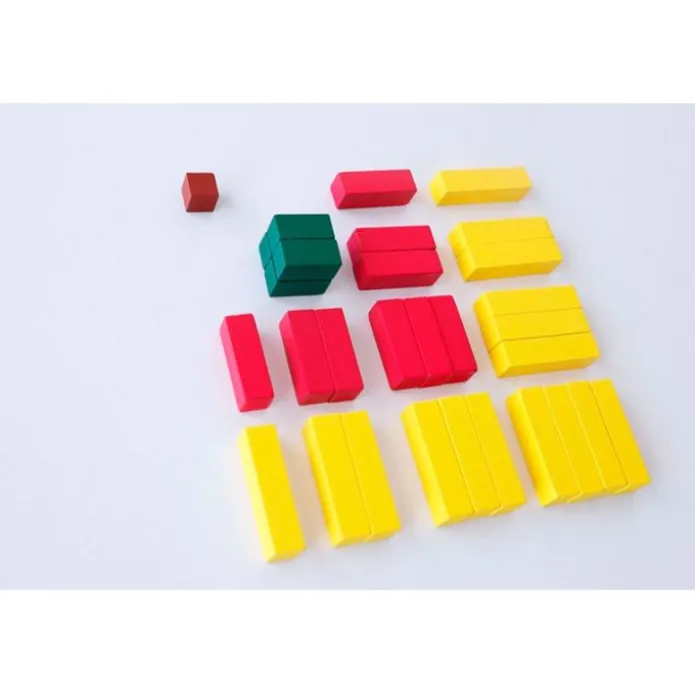 Regletas de madera de colores - Montessori