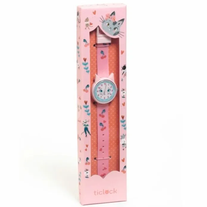 Reloj analógico Ticlock Gato - Djeco