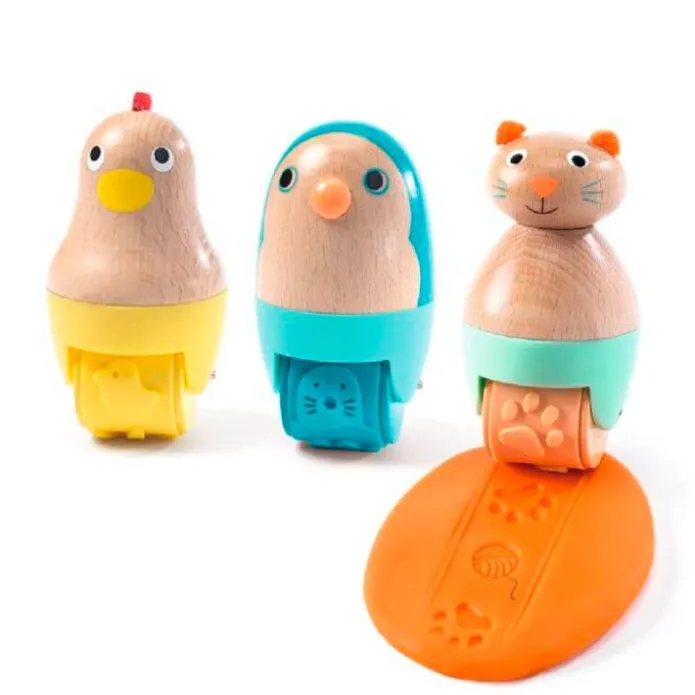 Rodillos de madera con relieve para plastilina (3) - Djeco