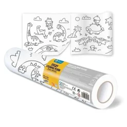 Rollo de papel adhesivo para colorear 3 metros Dinosaurios - Jarmelo