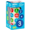 Rollo de 900 pegatinas Gomets Letras minúsculas - Apli