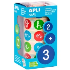 Rollo de 900 pegatinas Gomets Letras minúsculas - Apli