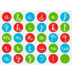 Rollo de 900 pegatinas Gomets Letras minúsculas - Apli