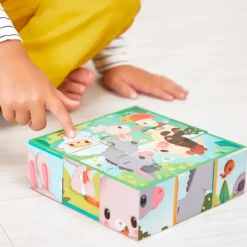 Rompecabezas con 9 cubos Granja - Janod