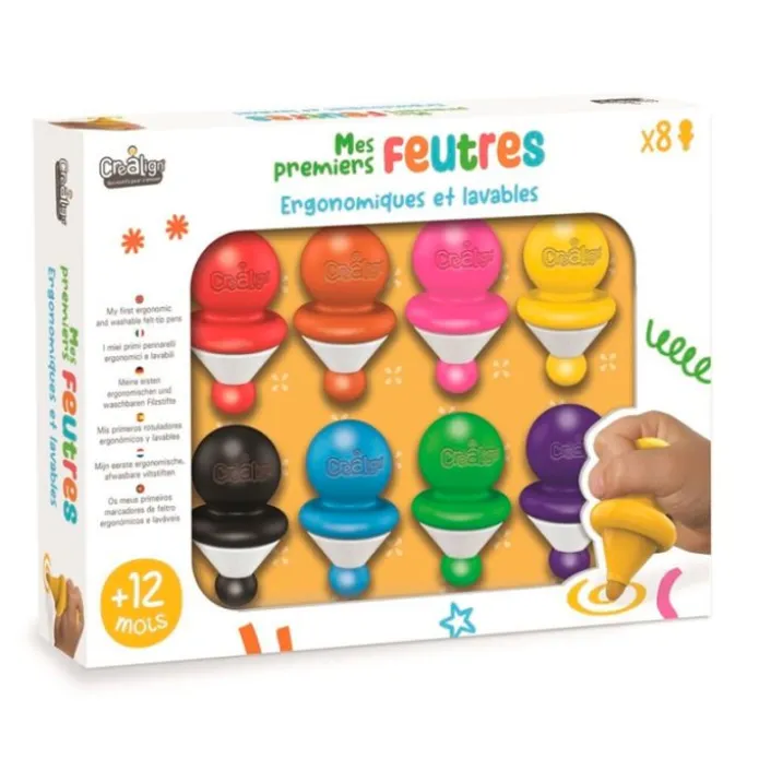 Rotuladores ergonómicos de colores (8) - Crealign