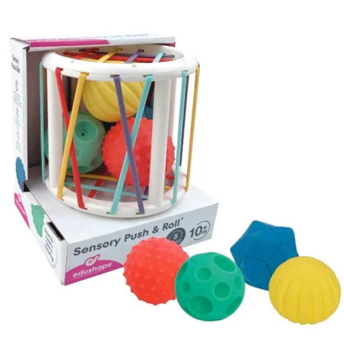 Rueda con gomas y 4 pelotas sensoriales - Edushape