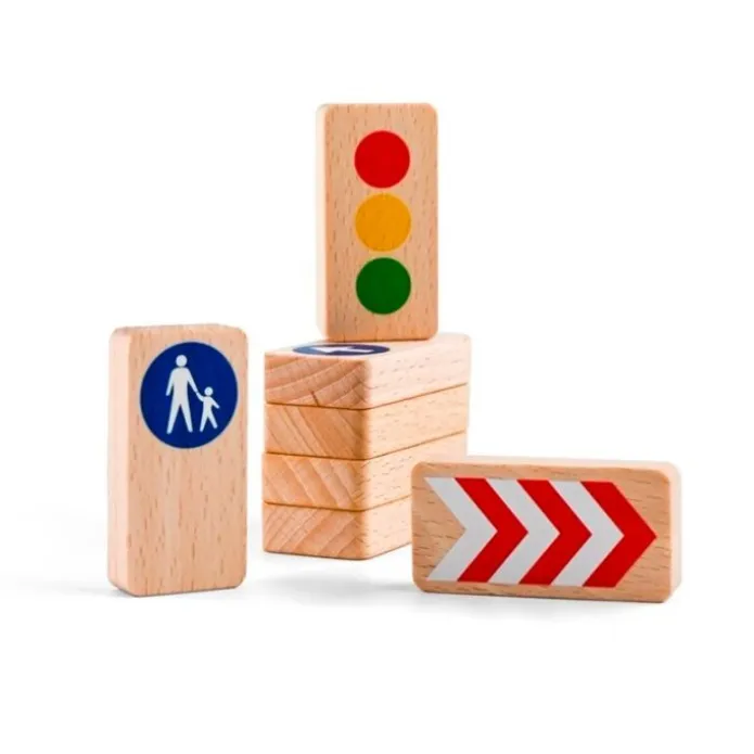 Señales de tráfico de madera (8) - Waytoplay