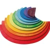 Semicírculos de madera colores arcoíris (11) - Grimm's