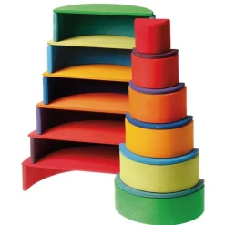 Semicírculos de madera colores arcoíris (11) - Grimm's