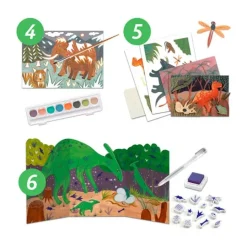 Set creativo multiactividades El Mundo de los Dinosaurios - Djeco