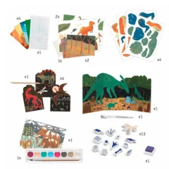 Set creativo multiactividades El Mundo de los Dinosaurios - Djeco