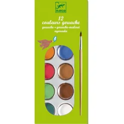Set de 12 acuarelas con pincel - Djeco