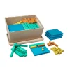 Set de base 10 de madera de colores 452 piezas en caja - Wissner