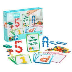 Set de 600 bloques de construcción y 80 actividades Learn to build ABC & 123 - Plus-Plus