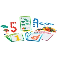 Set de 600 bloques de construcción y 80 actividades Learn to build ABC & 123 - Plus-Plus