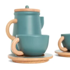 Set de café de madera Emerald Green MamaMemo - Astrup
