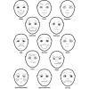 Set de caras expresiones y sentimientos - TickiT