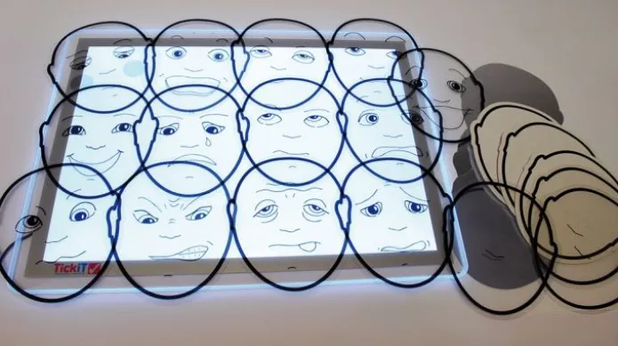 Set de caras expresiones y sentimientos - TickiT