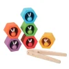 Set de clasificación de madera 6 colmenas con abejas arcoíris - PlanToys