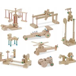 Set de construcción de madera Explorer 222 piezas - Matador