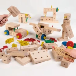 Set de construcción de madera Maker 108 piezas - Matador