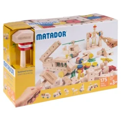 Set de construcción de madera Maker 175 piezas - Matador