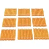 Set de 45 cuadrados de 100 perlas doradas - Montessori