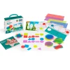 Set de 40 formas geométricas de colores translúcidos y tarjetas de actividades - Miniland
