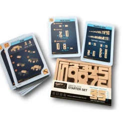 Set de iniciación mini números de madera para aprender matemáticas (38) - SumBlox