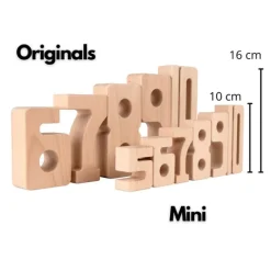 Set de iniciación mini números de madera para aprender matemáticas (38) - SumBlox