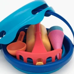 Set de playa compacto azul con 7 piezas - CompacToys