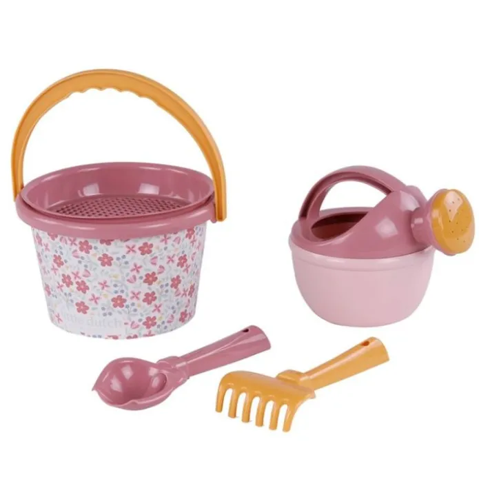 Set de playa rosa con flores - Little Dutch
