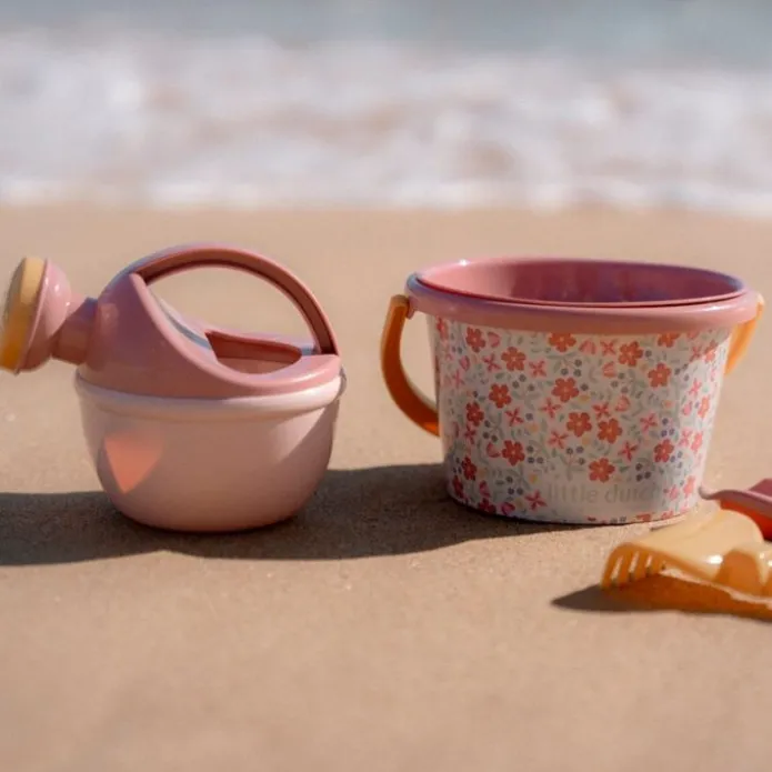 Set de playa rosa con flores - Little Dutch