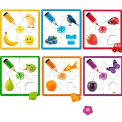 Set de 6 puzles colores 24 piezas - Goula